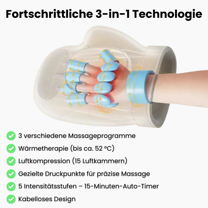 Handmassagegerät bei Arthritis, Dupuytren, Schnappfinger