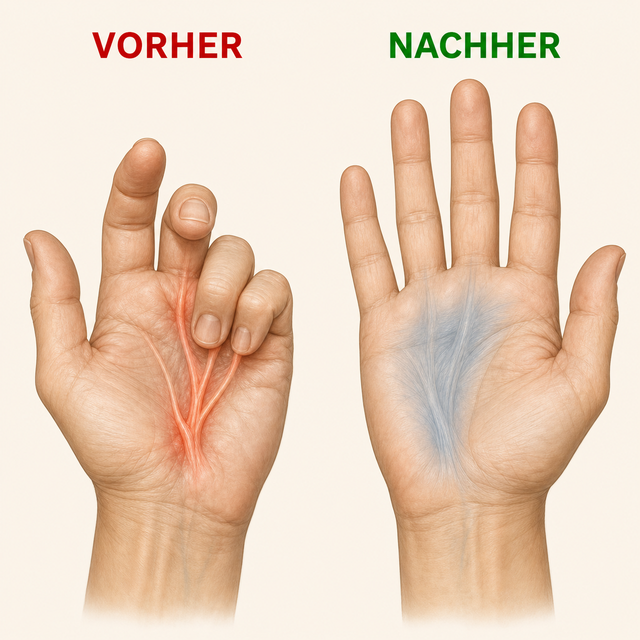 Handmassagegerät bei Arthritis, Dupuytren, Schnappfinger