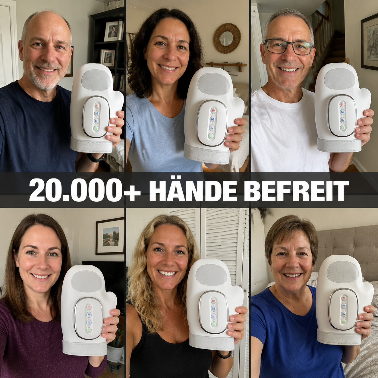 Handmassagegerät bei Arthritis, Dupuytren, Schnappfinger