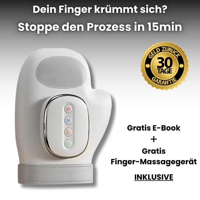 Handmassagegerät bei Arthritis, Dupuytren, Schnappfinger