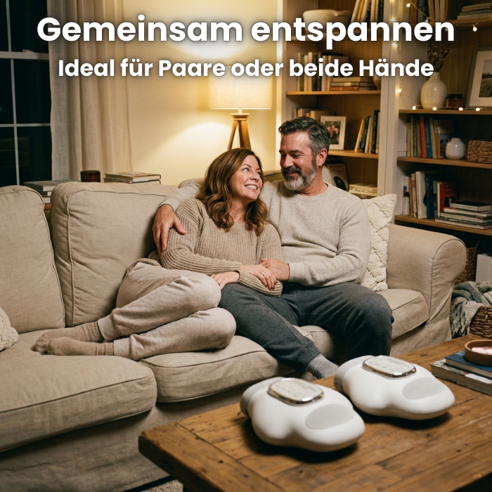 Handmassagegerät bei Arthritis, Dupuytren, Schnappfinger