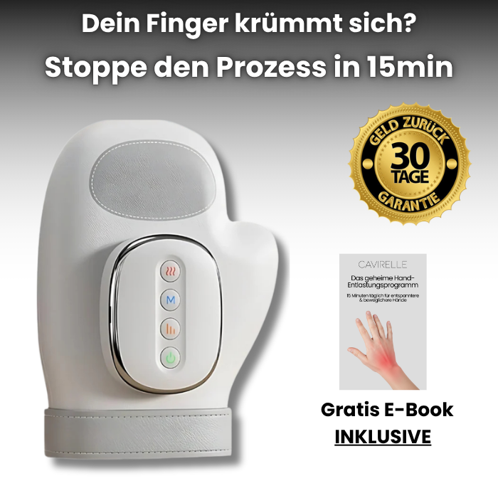 Handmassagegerät bei Arthritis, Dupuytren, Schnappfinger